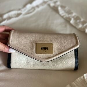 Kate Spade Cream and Black Wallet